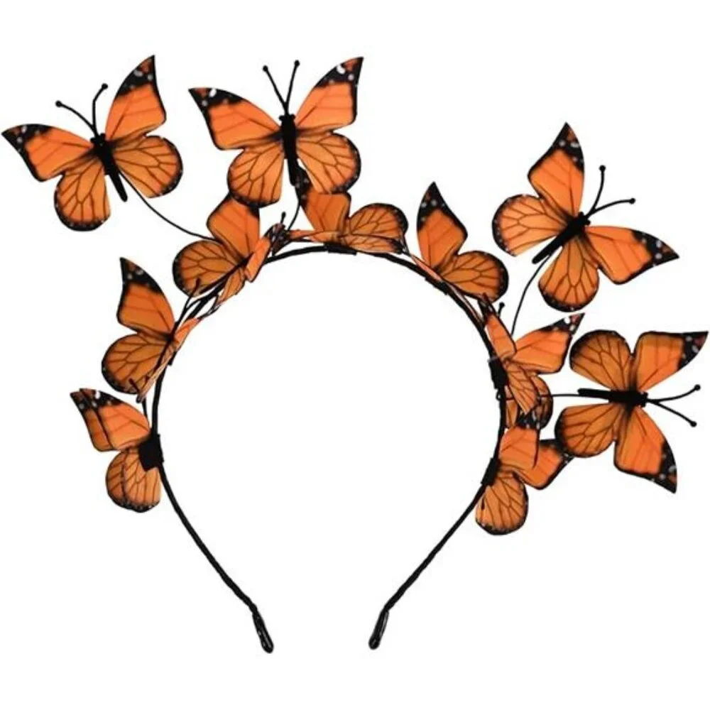 BUTTERFLIES Whimsical Headband Boho Headpiece Bohemian festival head band NWT